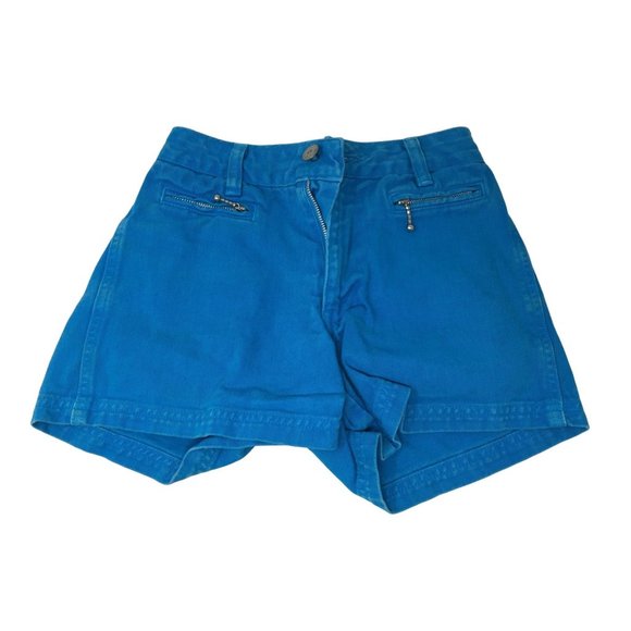 Limited Too Girls Size 8 SLIM Blue Shorts with Pockets - Picture 1 of 4